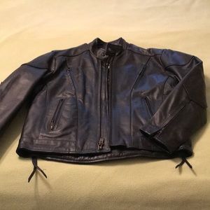 Men’s Black Leather Motorcycle Jacket